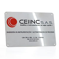 placas de identificacion en metal, acero, aluminio, bronce, placas metalicas